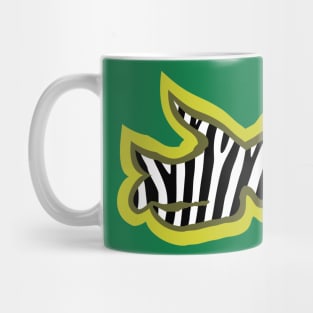 Zebra Print Triceratops Mug